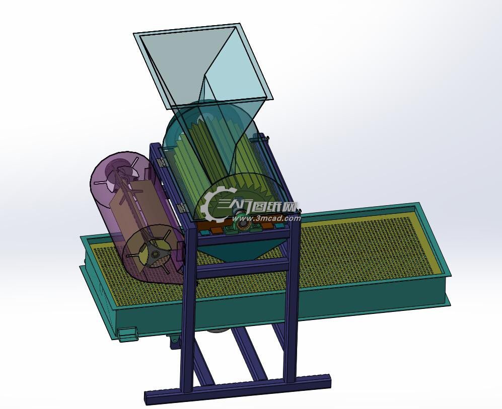 花生脱壳机、剥壳机、去壳机的设计【说明书+CAD+SOLIDWORKS三维】